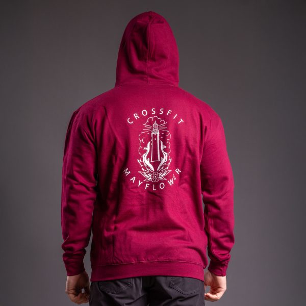 Mayflower Basic Hoodie Burgundy - Image 2