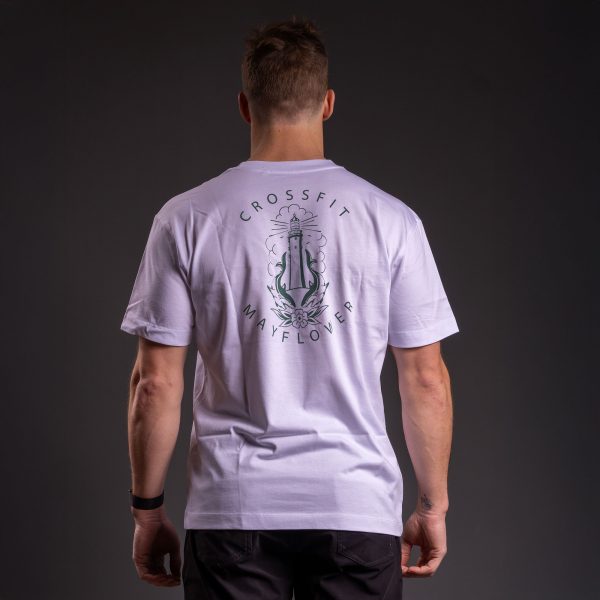 Mayflower Lighthouse T-Shirt White - Image 2
